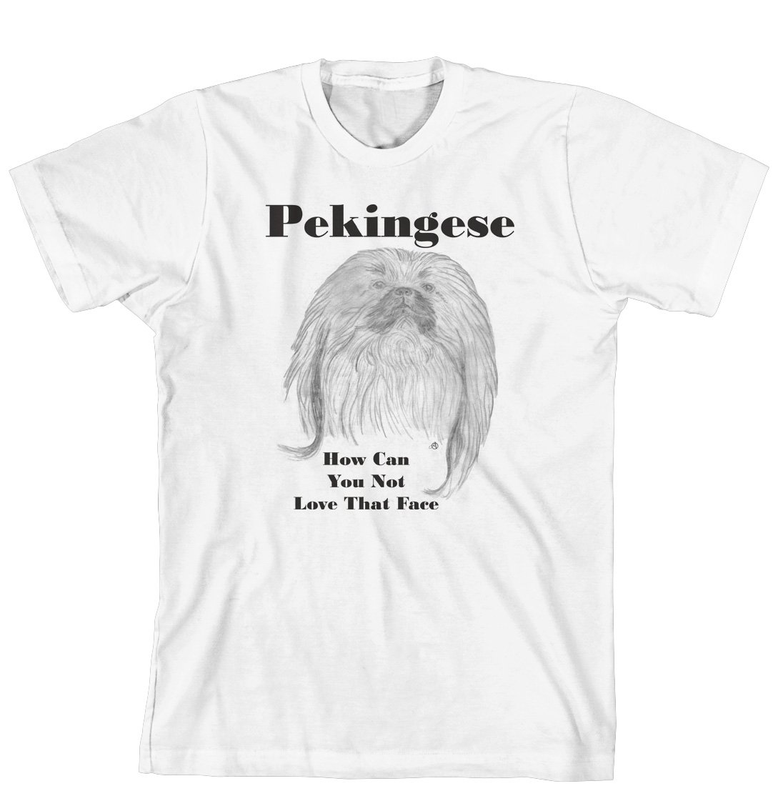 Cahoon's Closet Pekingese Dog Lover T-Shirt - Cute Pekingese Face Graphic Tee for Dog Owners & Pet Lovers - Perfect Gift for Birthday, Christmas & Casual Wear