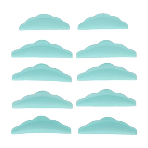 Reusable Silicone Eyelash Perm Pads - 5 Pairs Rhombus Edge Lash Lift Tools for Different Length Lashes | Professional Eyelash Extension & Perm Kit for Salon & Home Use