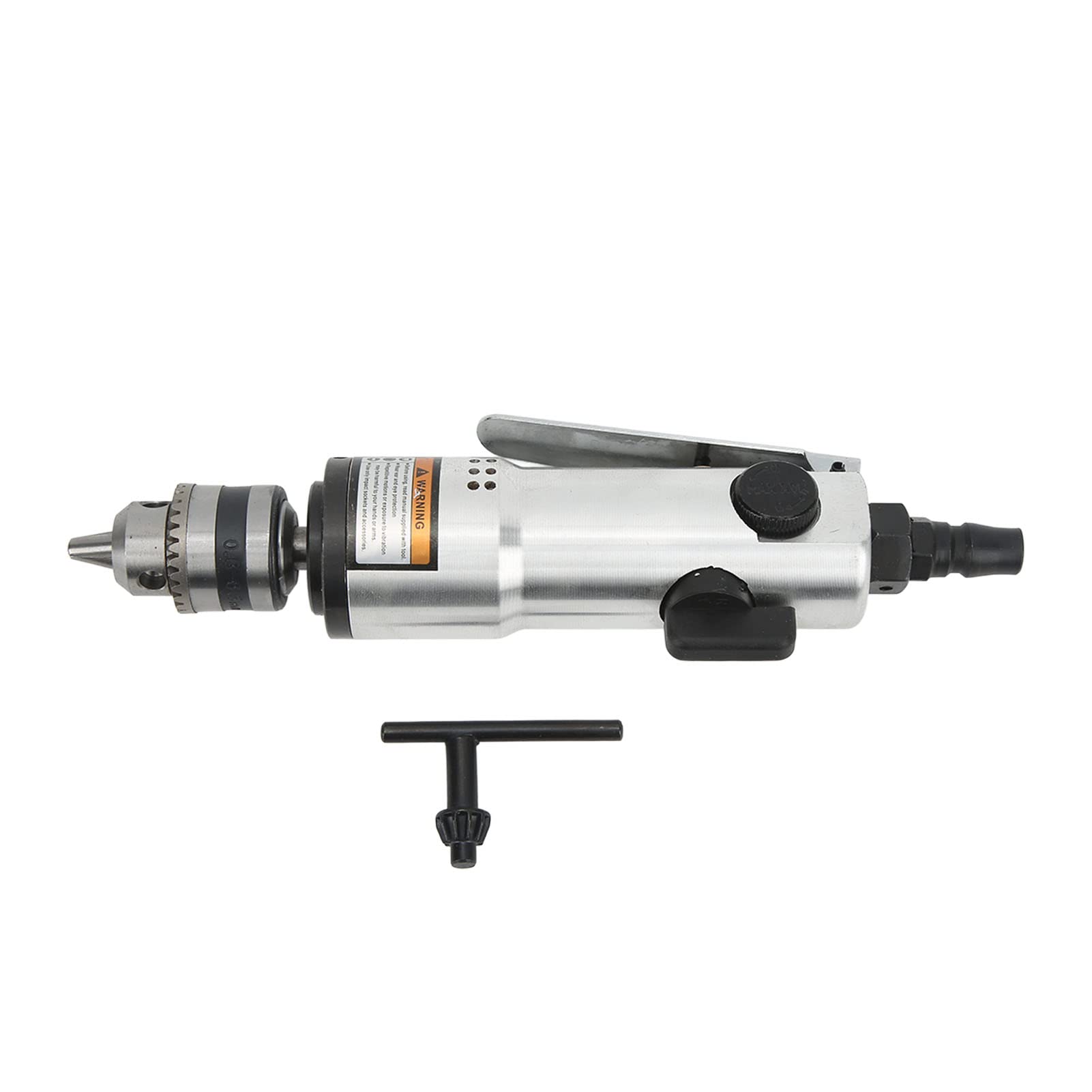 2200 RPM Industrial Straight Air Drill - Zinc Alloy Pneumatic Power Tool for Metalworking, Woodworking & Automotive Repair