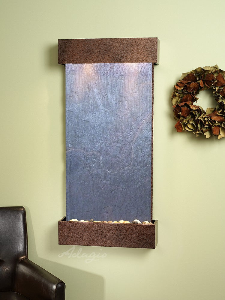 Adagio Whispering Creek Copper Vein Black Featherstone WCS5011 - Premium Decorative Stone for Landscaping, Garden Pathways & Zen Gardens | Natural Stone Accent for Outdoor & Indoor Decor