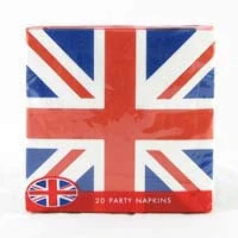 Union Jack 3-Ply Paper Napkins for Parties, Picnics & British-Themed Events | Premium British Flag Design
