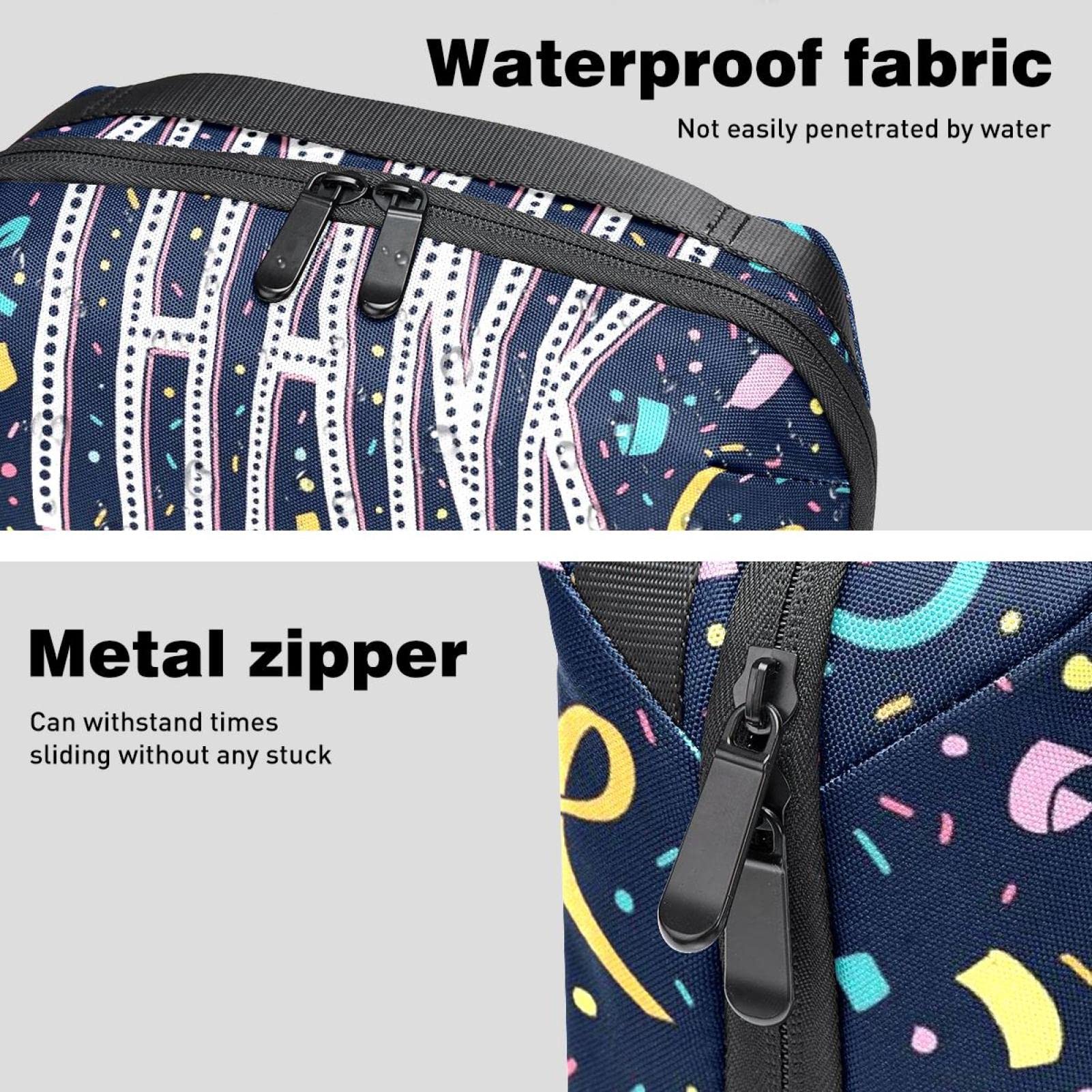 Waterproof Travel Makeup Bag for Women - Large Roomy Cosmetic Organizer with Adorable Cartoon Design, Perfect for Toiletries & Travel Accessories - Great Gift for Thanksgiving & Holidays