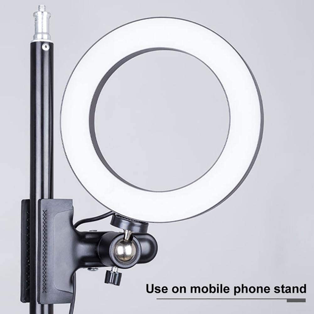 20cm Adjustable Ring Light with Clip & Stand - Dimmable LED Fill Light for Phone, Computer, Live Streaming, Video Shooting - Perfect for YouTube, TikTok, Instagram & Zoom Meetings