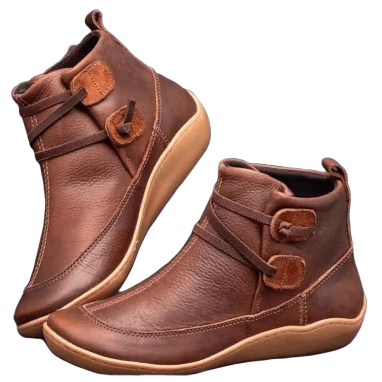 Lausiuoe Women's Ankle Boots - Sexy Low Heel Booties with Wedge for Casual & Dressy Outfits | Perfect for Western Style, Office & Date Night