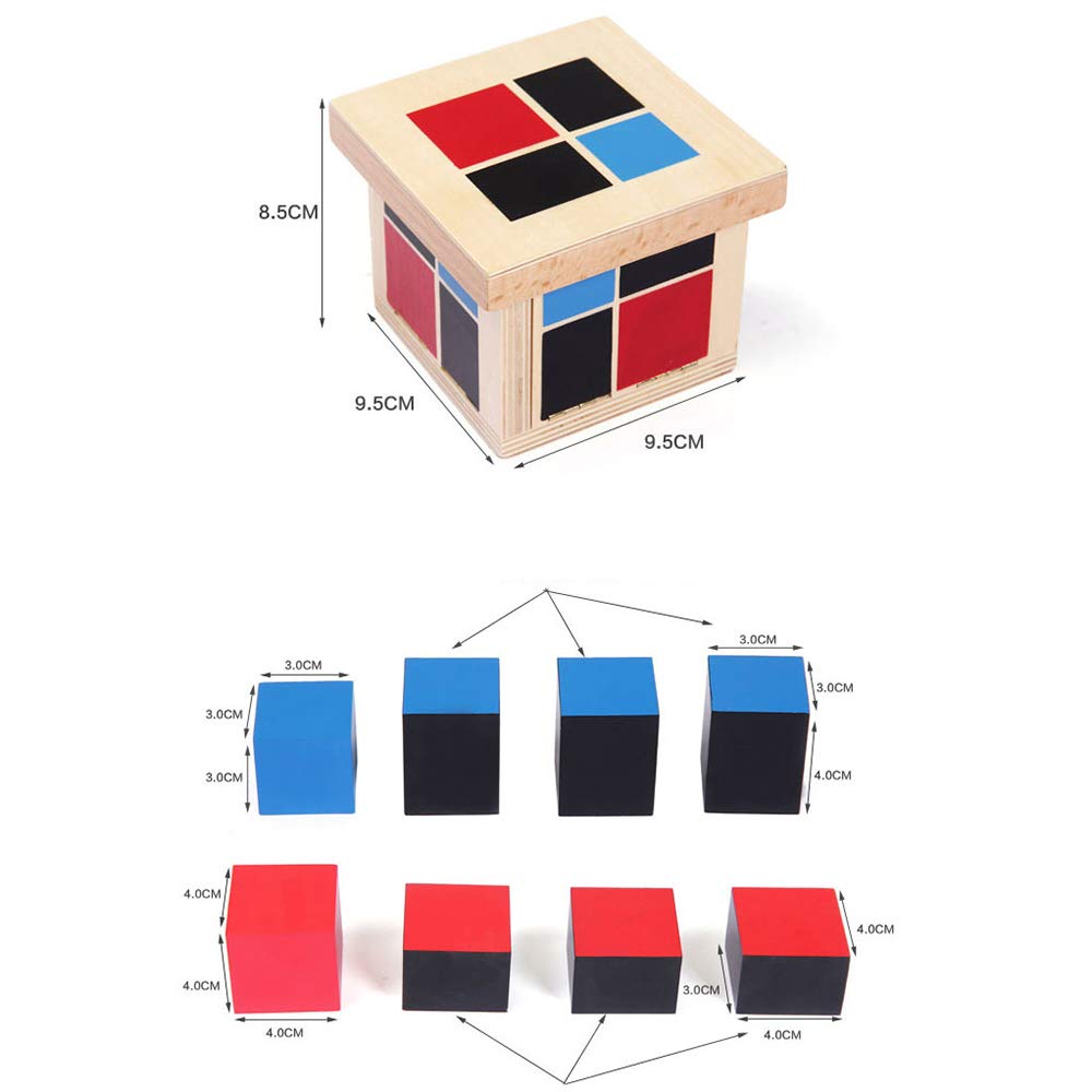 Montessori Binomial Cube - Educational Math Toy for Toddlers & Kids - Sensory Learning Material for Early Childhood Development - Perfect for Homeschooling & Classroom Activities