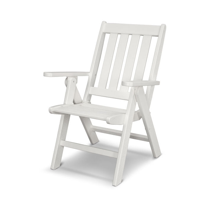 POLYWOOD Vineyard Folding Dining Chair - Weather-Resistant Outdoor Furniture for Patio, Deck, Garden & Poolside Use