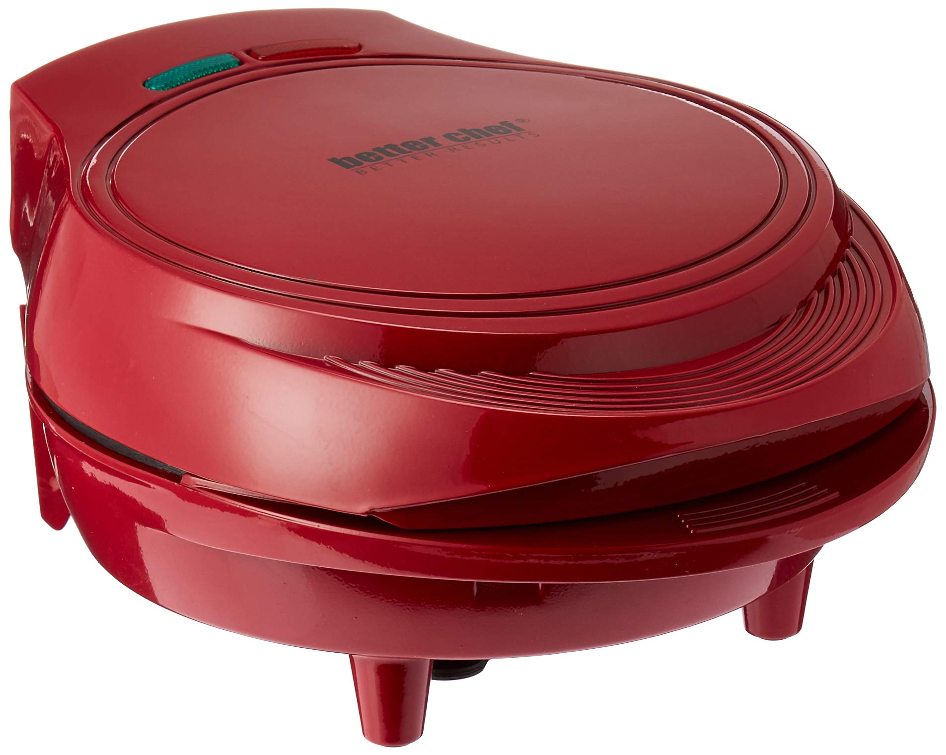 Better Chef Electric Omelet Maker - Fast & Easy Breakfast Maker with Non-Stick Surface, Perfect for Omelets, Pancakes & More (Red) - Ideal for Home Kitchens, Dorms & Quick Breakfasts