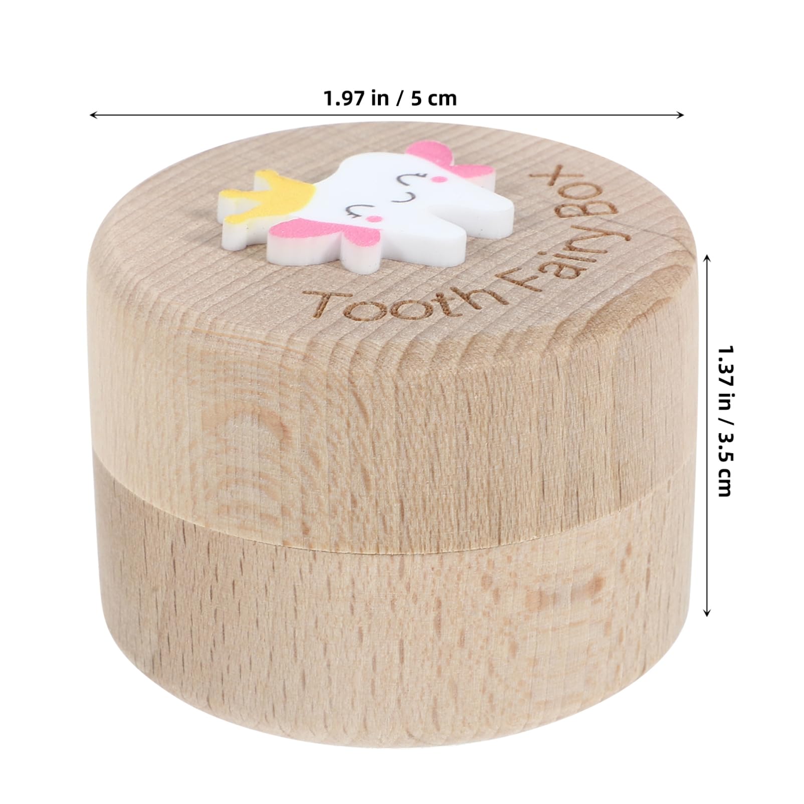 FAVOMOTO Wooden Tooth Fairy Box - Tooth Holder Kit for Kids, Keepsake Memory Box for Baby Teeth, Perfect Gift for First Lost Tooth (Great for Bedtime Rituals & Childhood Memories)