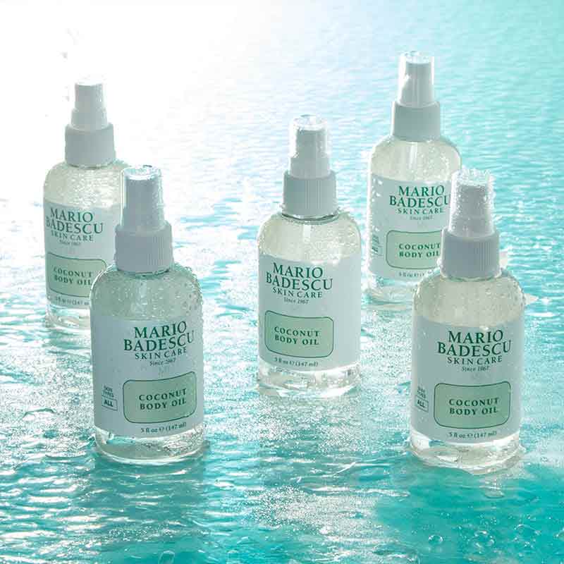 Mario Badescu Coconut Body Oil - Hydrating & Nourishing Moisturizer for Dry Skin | Perfect for Massage, After Shower & Daily Skincare Routine