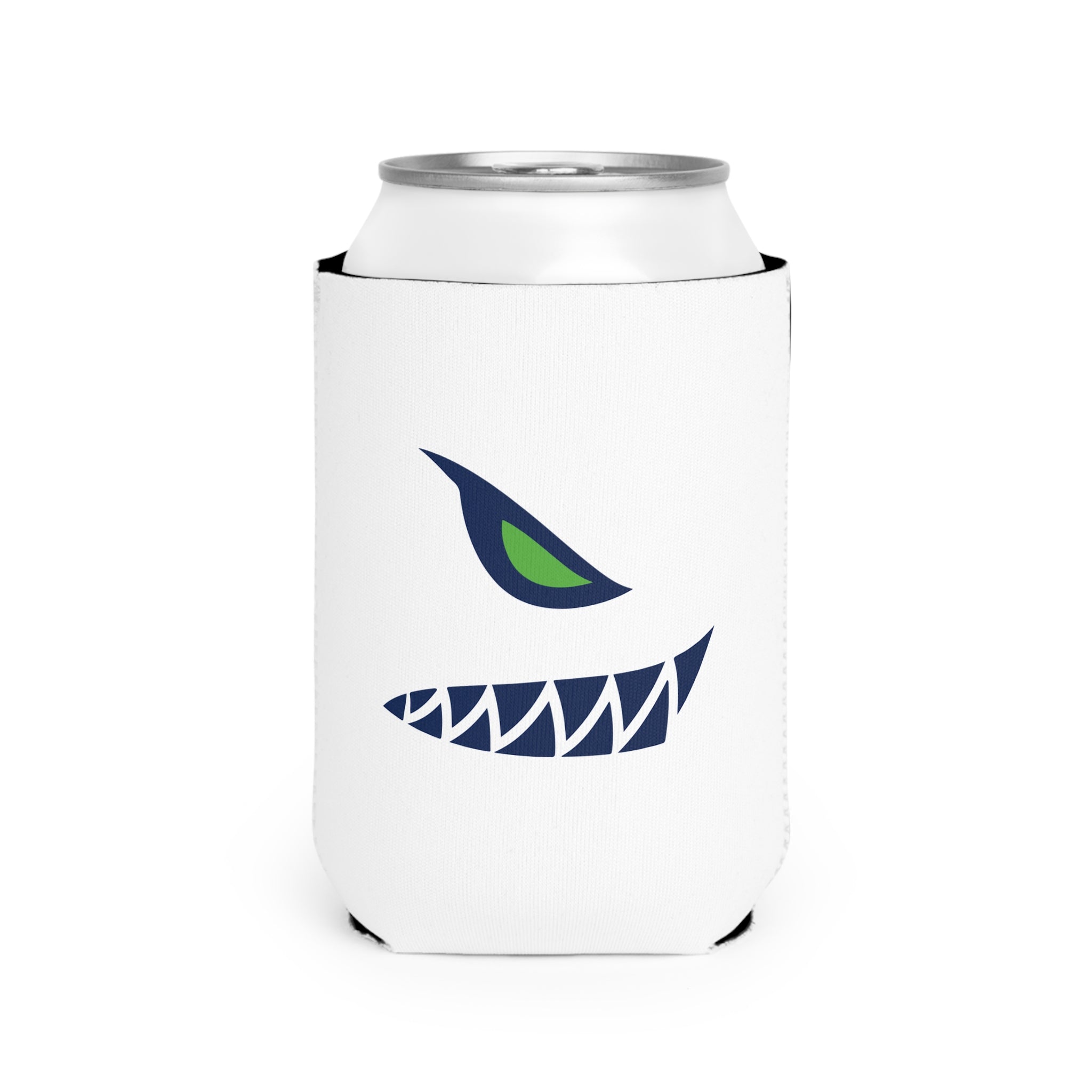 Seawolves White 12oz Standard Beer Can Cooler Koozie - Keep Drinks Cold for Outdoor Parties, BBQs & Beach Days