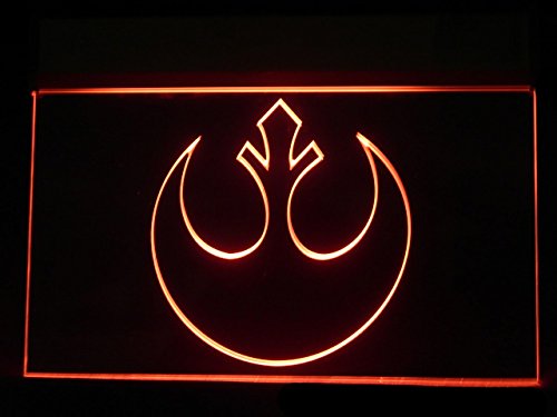 Star Wars Rebel Alliance Bar LED Light Sign - Vintage Advertising Neon Decor for Home, Office, or Game Room - Perfect for Star Wars Fans & Collectors