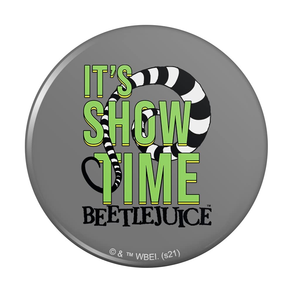 Beetlejuice 'It's Showtime' Quote Refrigerator Magnet - Funny Kitchen Decor for Fridge, Lockers & Office - Perfect for Movie Fans & Pop Culture Gifts