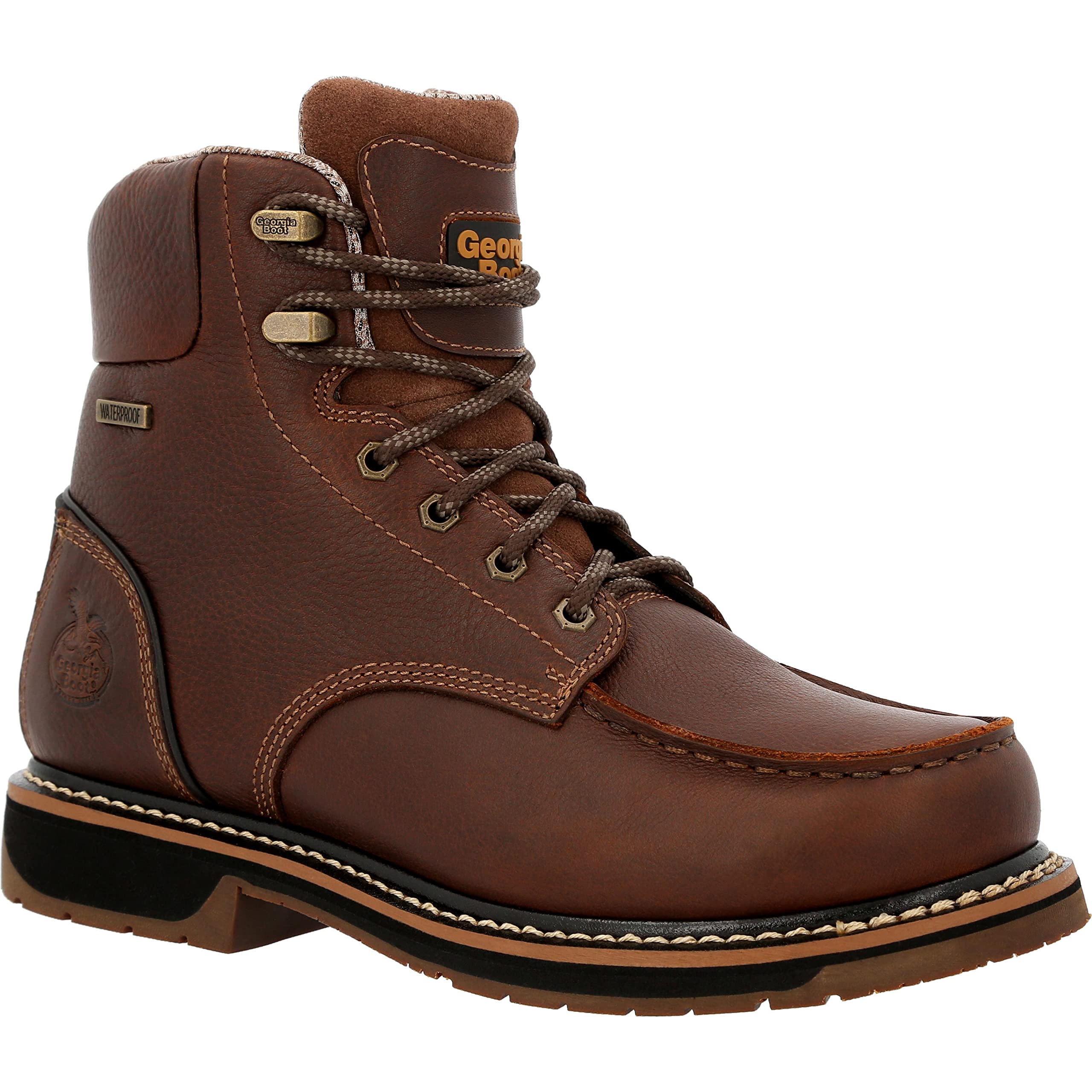 Georgia Boot Men's Amp Lt Edge Industrial Work Boots - Durable Safety Shoes for Construction, Warehouse & Heavy Duty Work