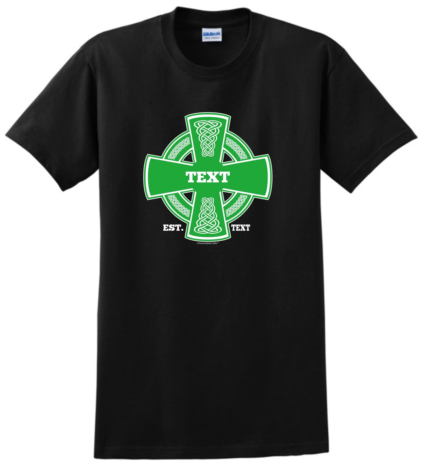 Custom Celtic Cross T-Shirt for St. Patrick's Day | Irish Pride Personalized Name Tee | Perfect for Parades, Pub Crawls & Irish Festivals