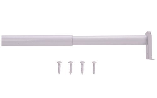 Adjustable Closet Rod 30-48 Inches - ProSource 21013PHX-PS White | Heavy Duty Closet Organizer for Bedroom, Closet, Wardrobe & Storage Solutions