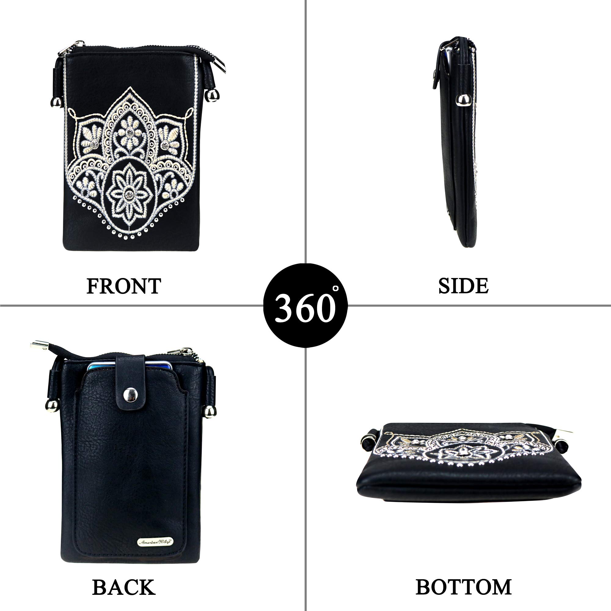 Montana West Small Crossbody Bags for Women - Western Style Leather Phone Purse with Adjustable Strap - Perfect for Travel, Shopping & Daily Use