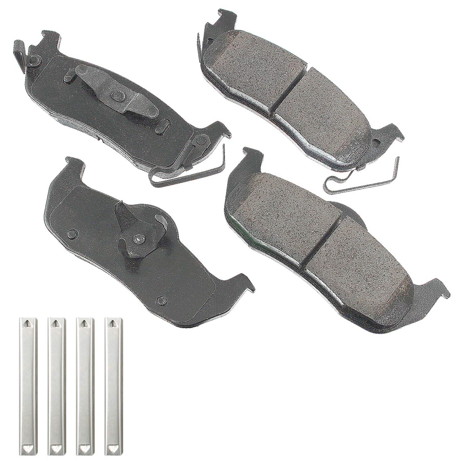 Akebono Ultra-Premium Ceramic Rear Brake Pads for Cars & Trucks - Low Noise, Long-Lasting Performance - Perfect for Daily Commuting & Highway Driving