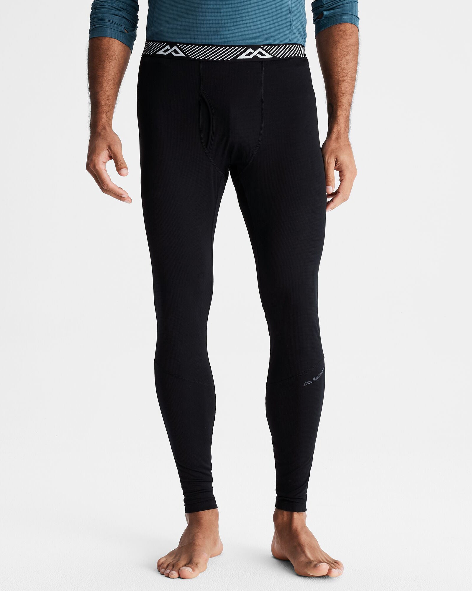 Men's KMDAction Baselayer Long Johns Thermal Underwear - Black | Winter Warmth for Outdoor Activities & Sports