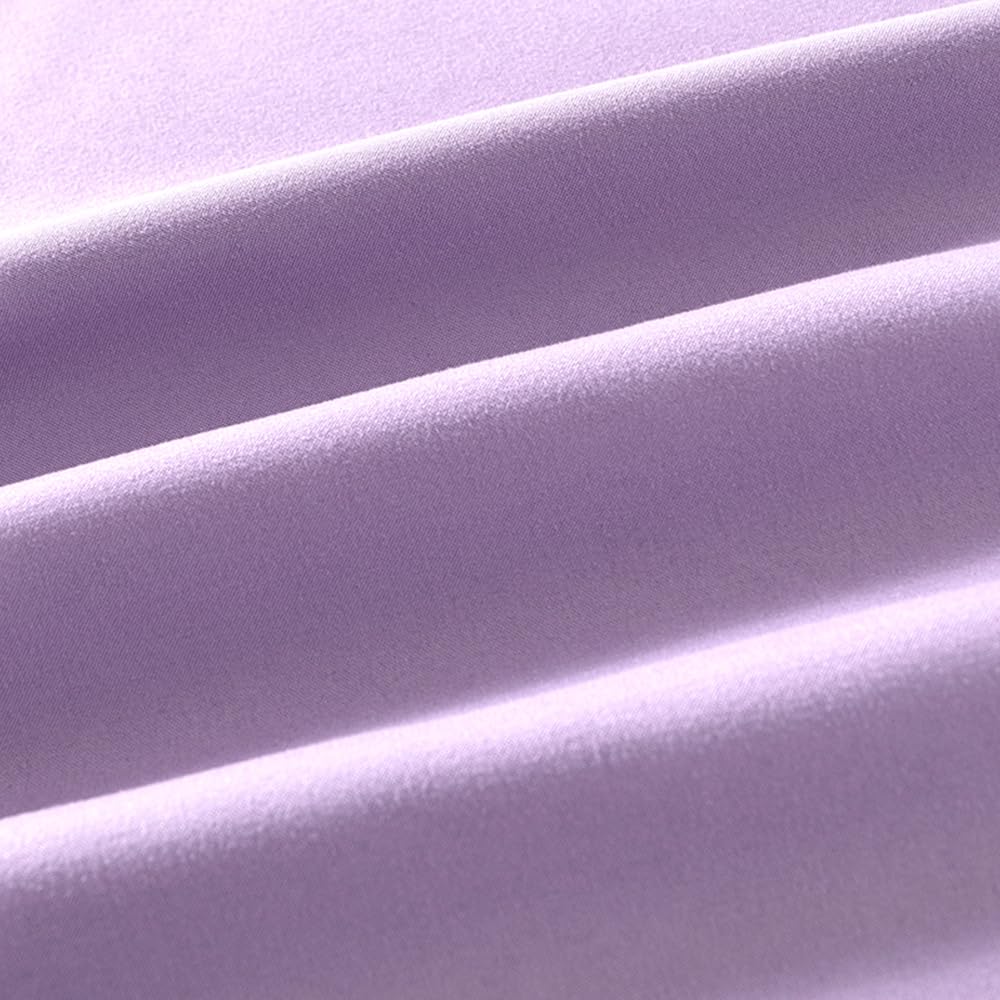 2 Pack Small Pillow Cases 12x16 Inches Light Purple Microfiber Pillow Covers with Wide Edge Envelope Closure - Soft, Breathable & Non-Shrinking Toddler Pillowcases for Nursery, Kids Room & Travel