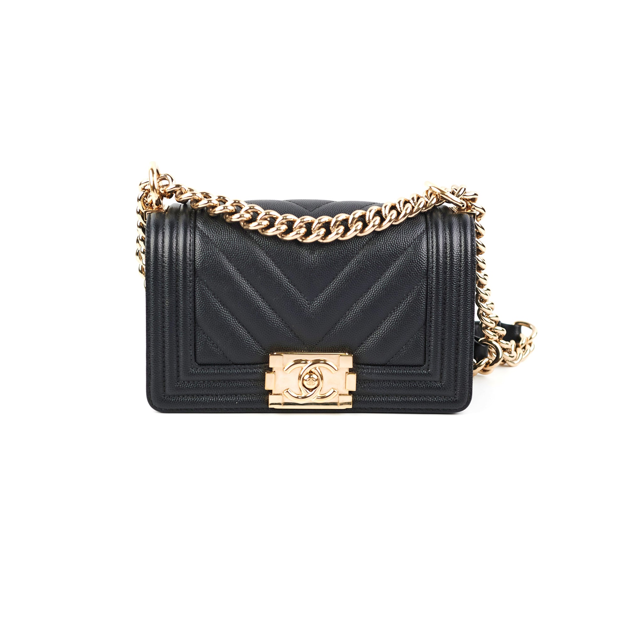 Chanel Small Boy Caviar Leather Quilted Crossbody Bag Black - Luxury Designer Handbag for Women, Perfect for Evening Parties & Date Nights