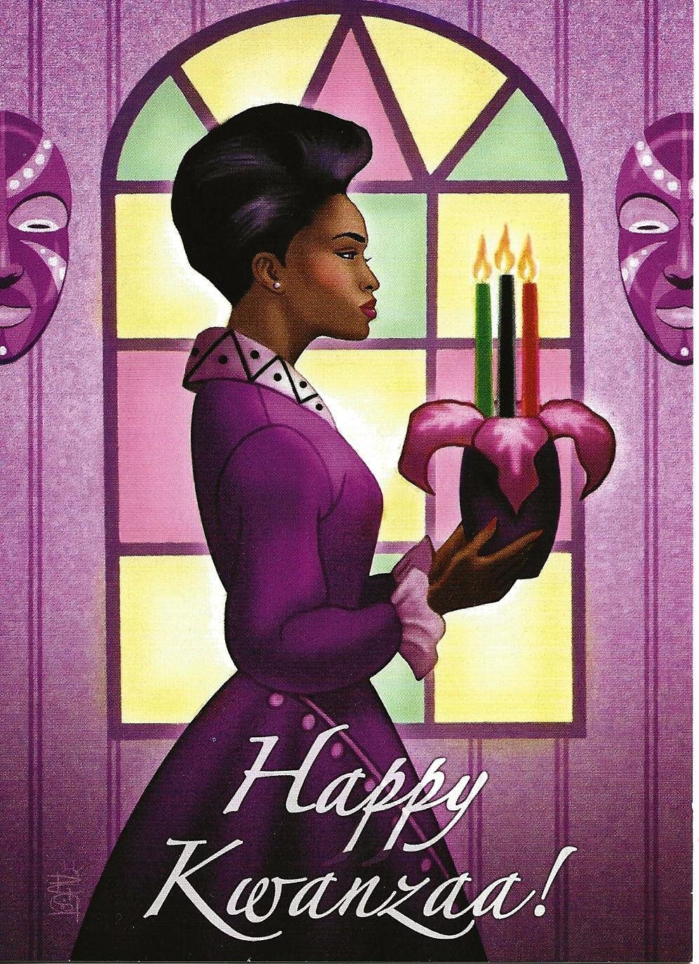 Premium Kwanzaa Candles Set - 7 Handmade Kinara Candles for Kwanzaa Celebration - Perfect for Holiday Decorations & African American Cultural Events