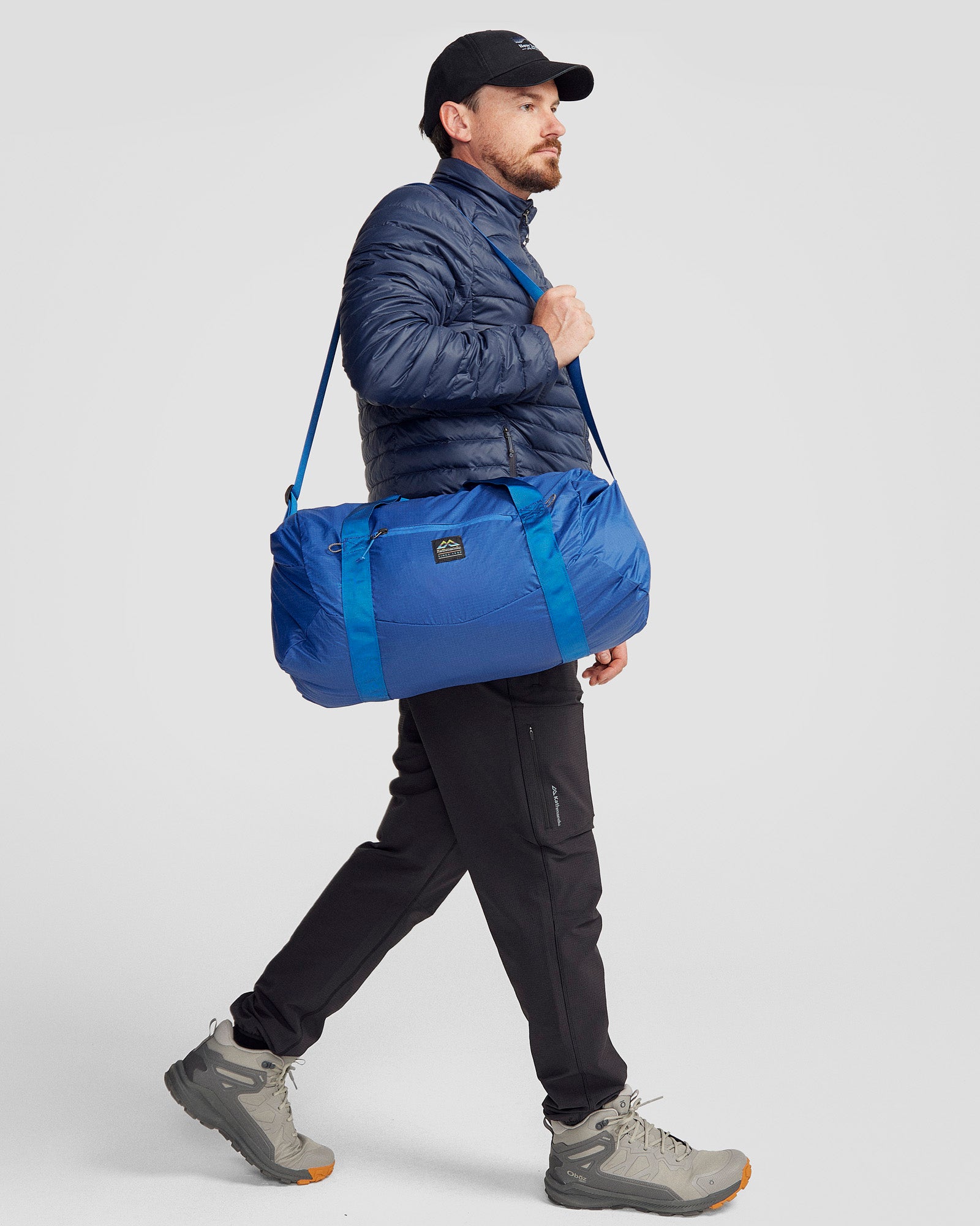 Pack&Go Duffel Bag - Lightweight & Durable Travel Duffel in Peak Blue - Perfect for Gym, Travel & Outdoor Adventures