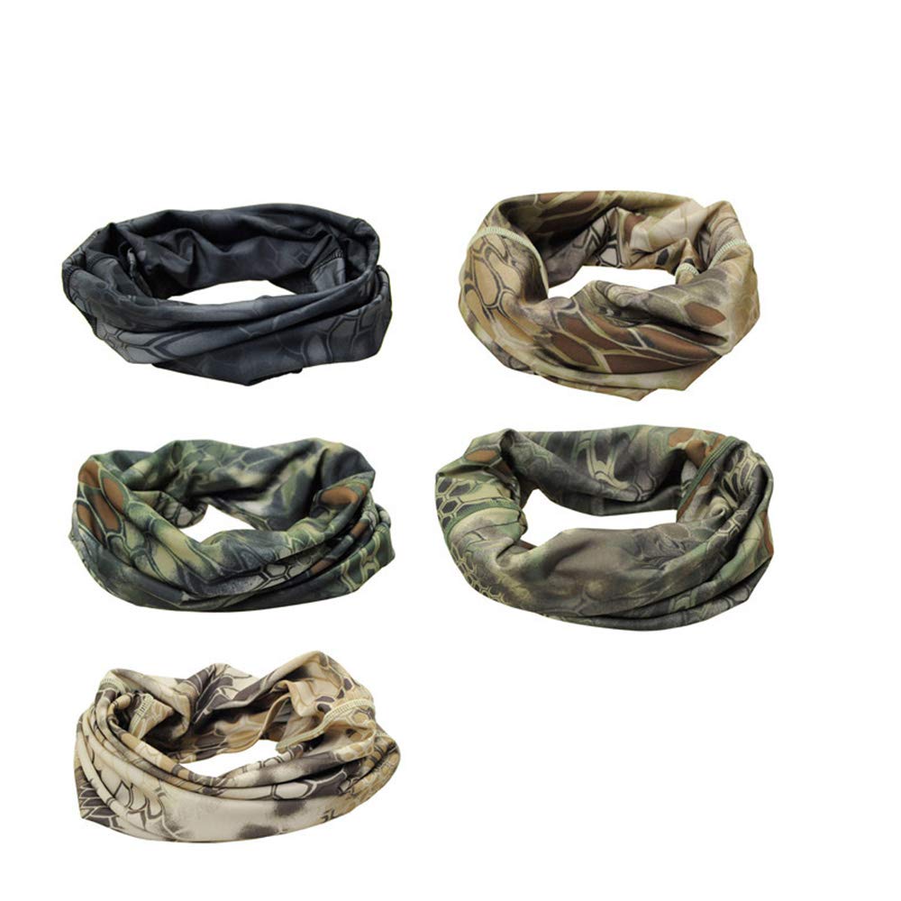 Tactical Airsoft Face Mask & Neck Scarf - Outdoor Shooting Protection Gear, Cycling Balaclava, Camouflage Neckerchief for Airsoft, Paintball, Hunting & Tactical Sports