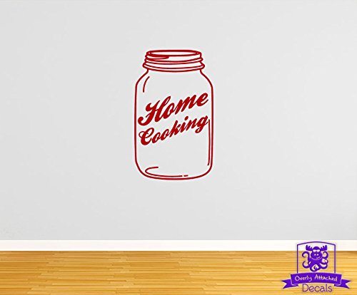 Vintage Style Home Cooking Canning Jar Wall Decal - 45
