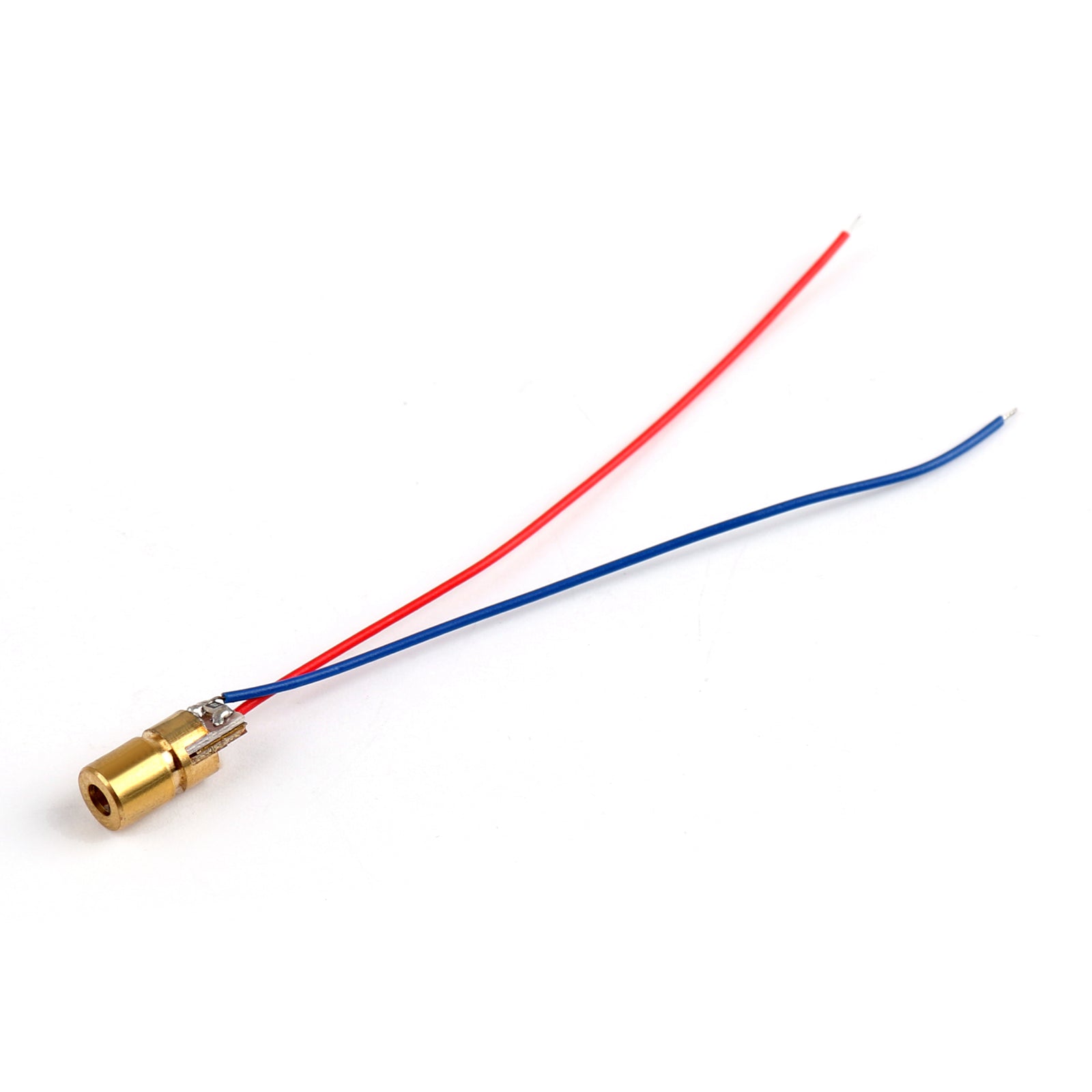 100Pcs 650nm 6mm 5V 5mW Red Laser Diode Module - Mini Dot Laser Head for DIY Projects, Science Experiments, and Laser Pointers (WL)