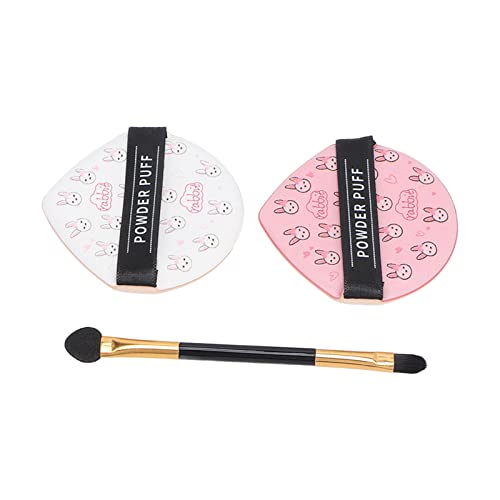 Eyeshadow Applicator - Ergonomic Cosmetic Brush with Skin-Friendly Powder Puff | Portable Makeup Tool for Eyeshadow & Blush Application | Perfect for Home Makeup & Travel Beauty Essentials