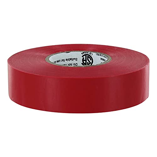 ATERET Premium Red Electrical Tape - 60ft x 3/4