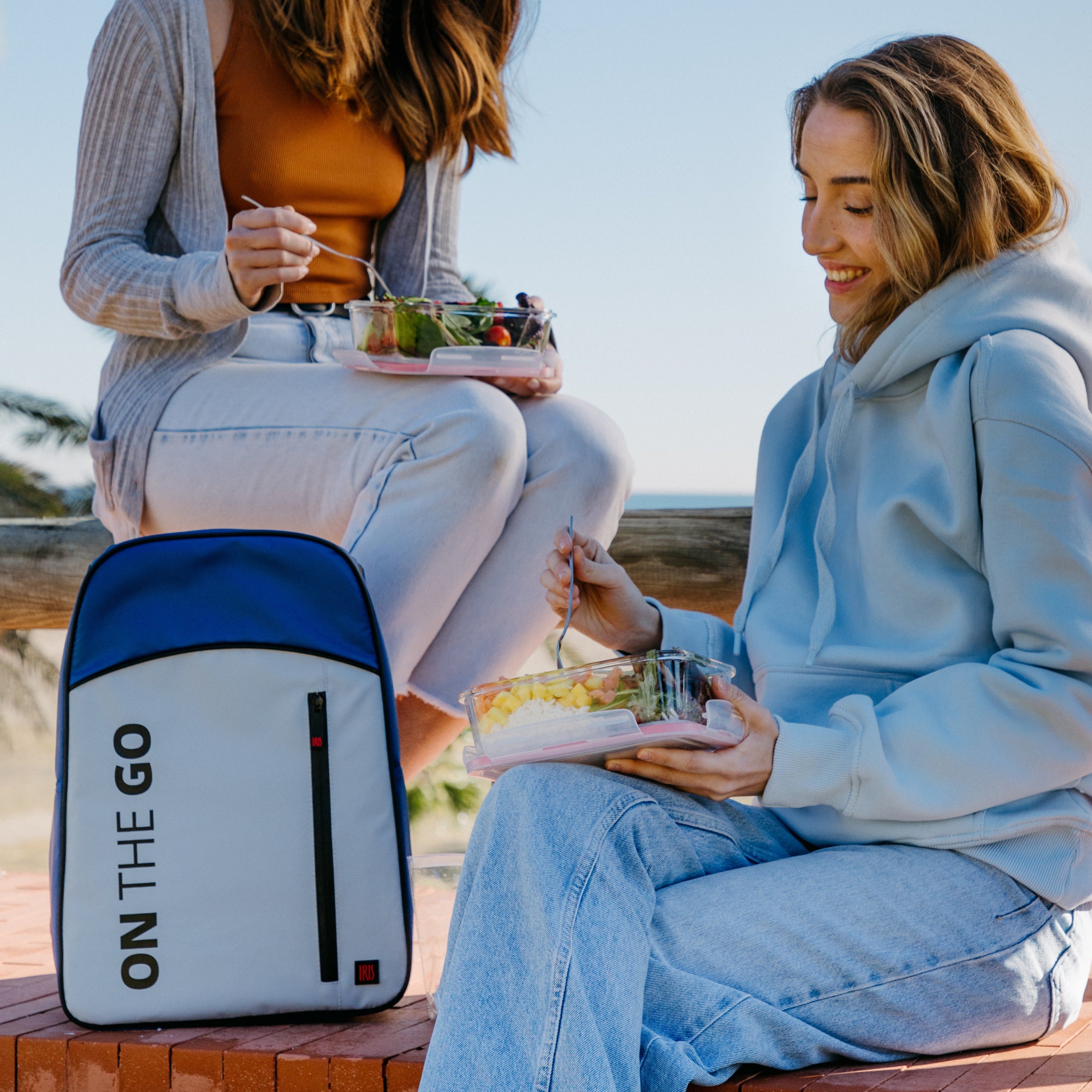 Portable 15L Cooler Backpack - Insulated Lunch Bag for Hiking, Camping & Beach Trips - Lightweight & Leakproof - Perfect for Picnics, Work & Outdoor Adventures (Blue)