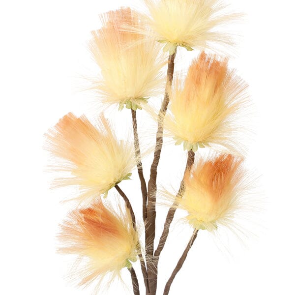 Vibrant Orange Dandelion Art Plant - Perfect for Home Decor, Office Desk & Gift Giving