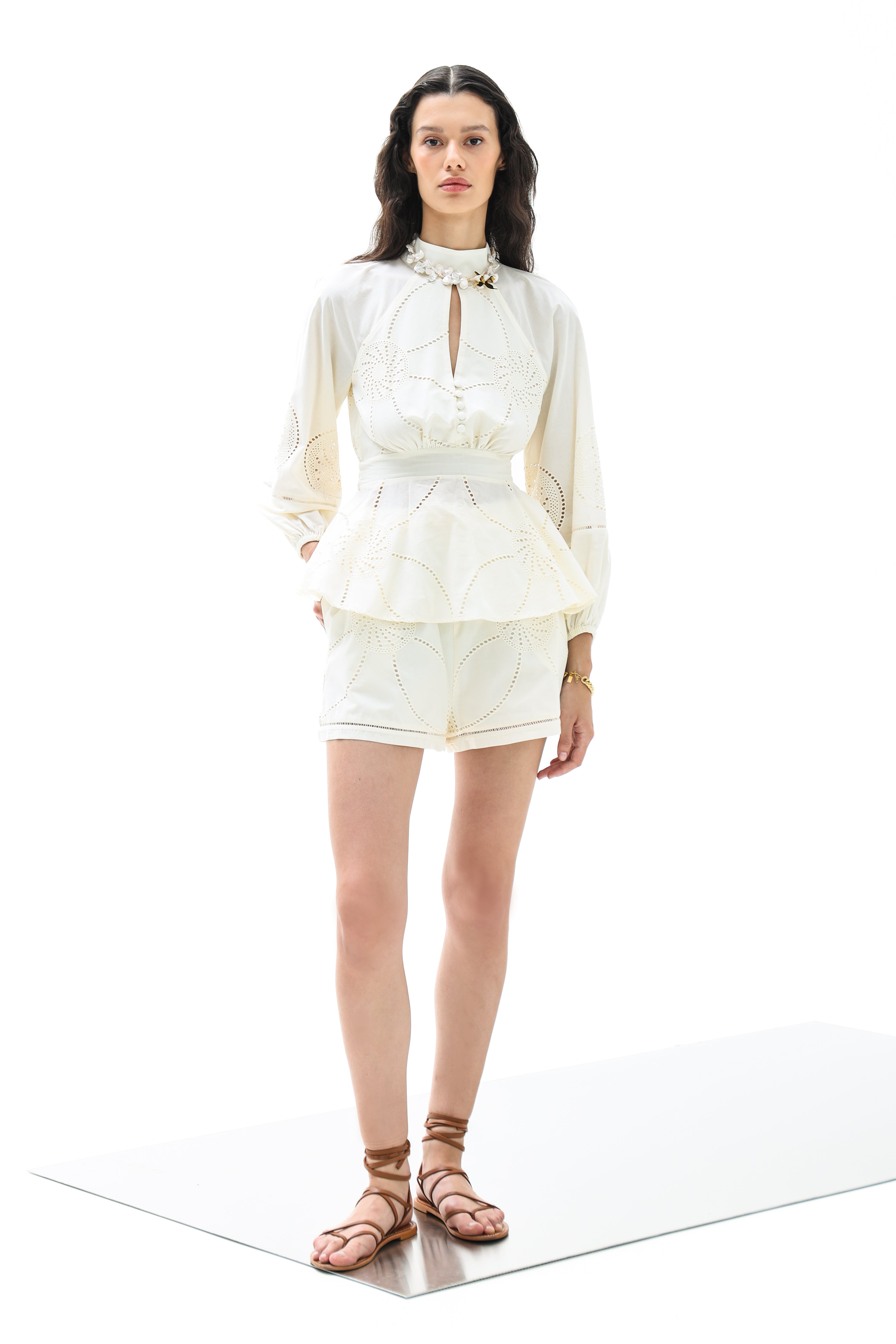 Daphne Top Women's Casual Blouse Off White - Perfect for Everyday Wear, Office & Date Night Outfits