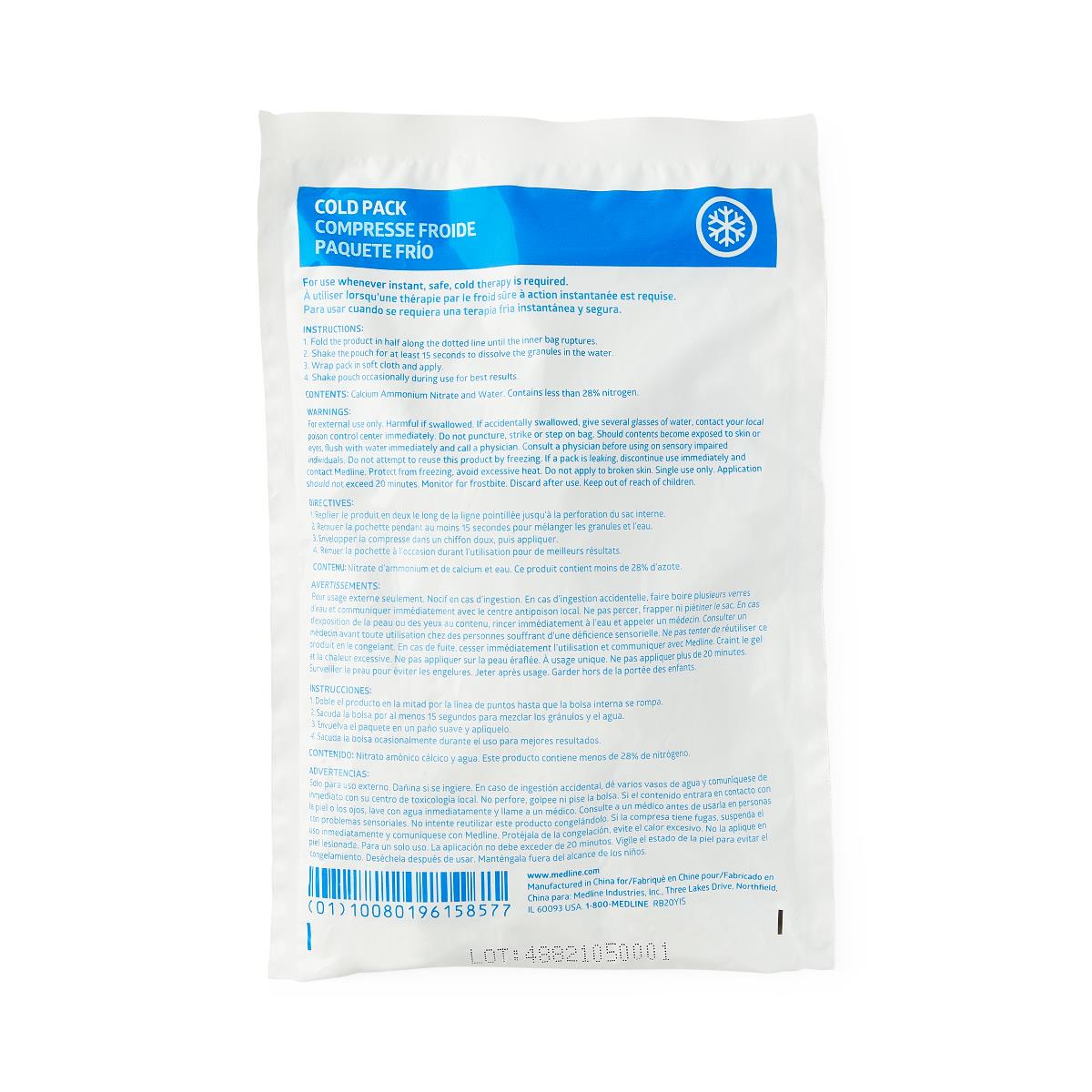 Heavy Duty Accu Therm Cold Packs 4x6 Inches - Case of 16 Ice Packs for Injuries, Pain Relief & First Aid | Perfect for Sports, Medical Use & Cooler Storage