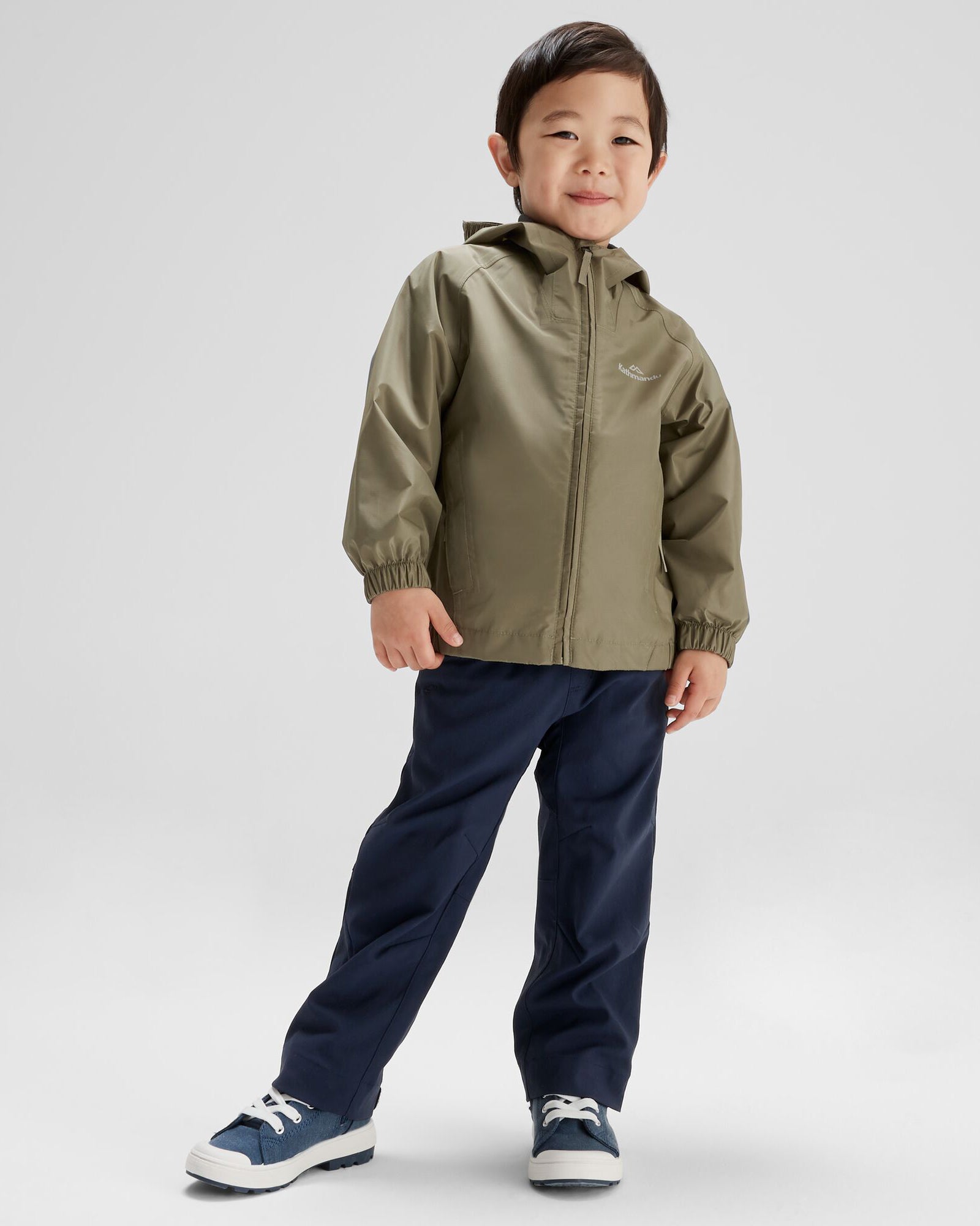2L Kids Rain Jacket Waterproof Lightweight - Pocket it v4 Beech Color for Outdoor Play & School Commute