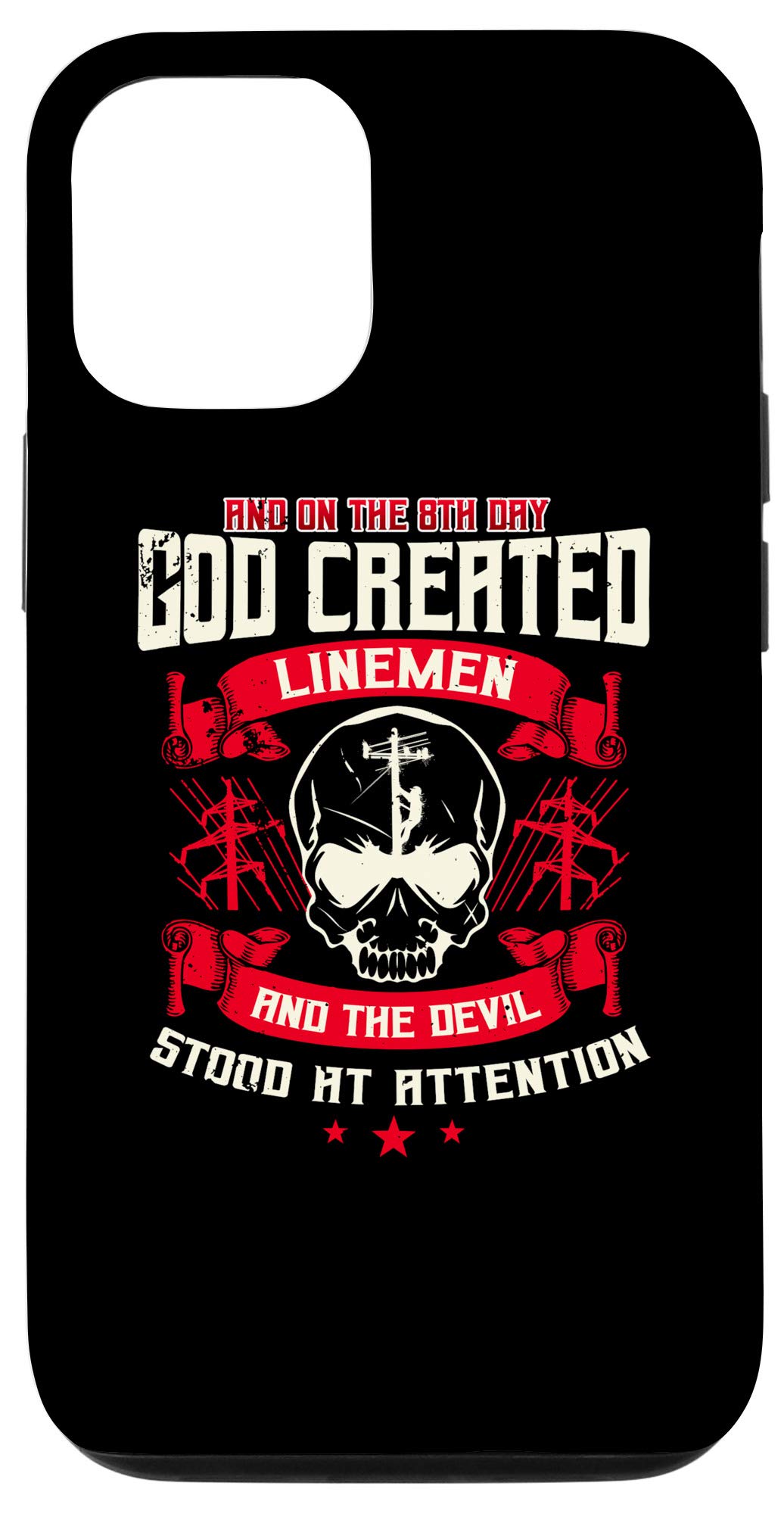 iPhone 12/12 Pro Protective Case - Perfect Lineman Gift & Line Worker Appreciation Present | Durable Phone Cover for Utility Workers | Ideal for Outdoor Work, Construction Sites & Everyday Use