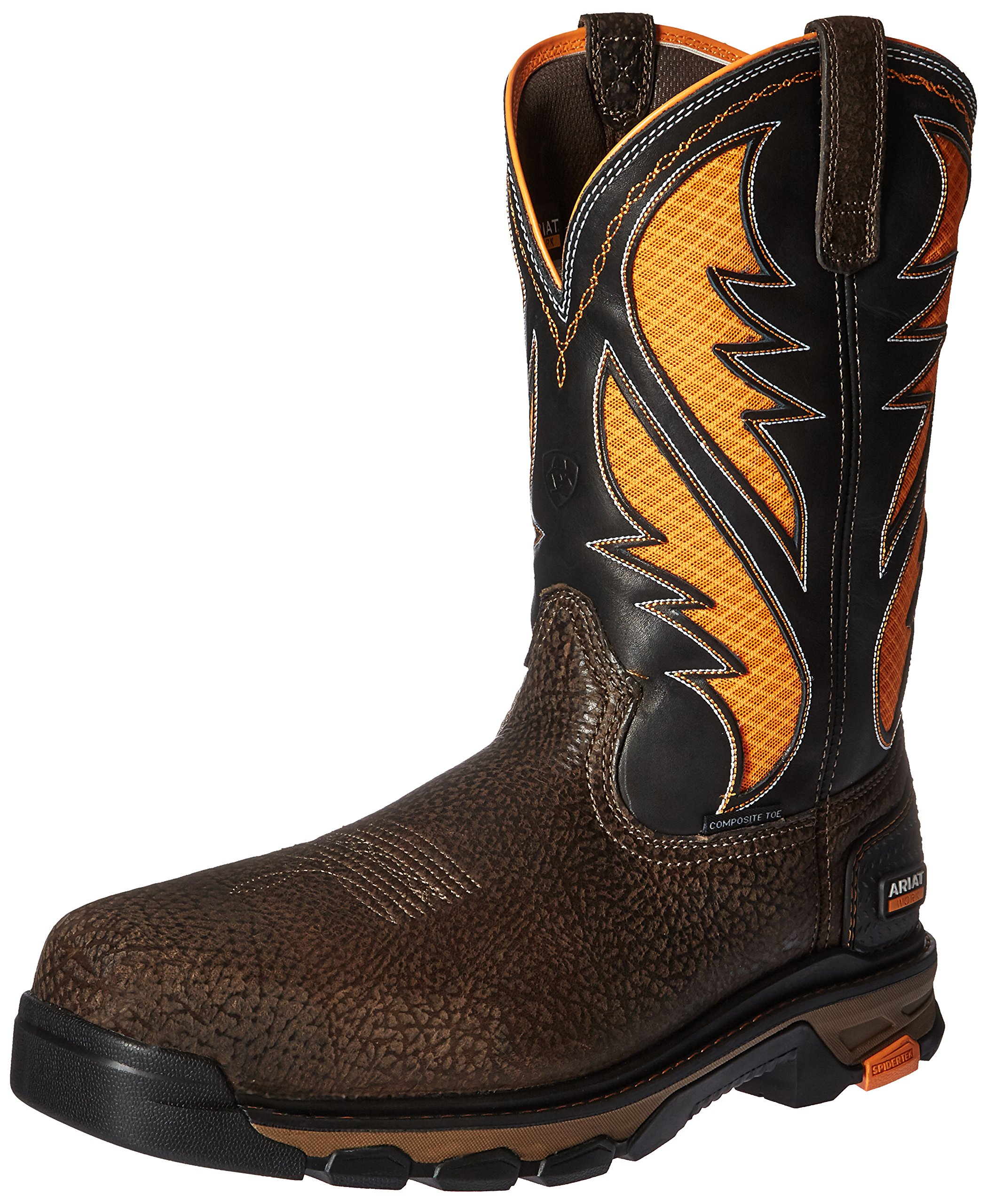 Ariat Intrepid VentTEK Composite Toe Work Boots for Men - Breathable Leather Western Work Boots for Construction, Ranch & Outdoor Work