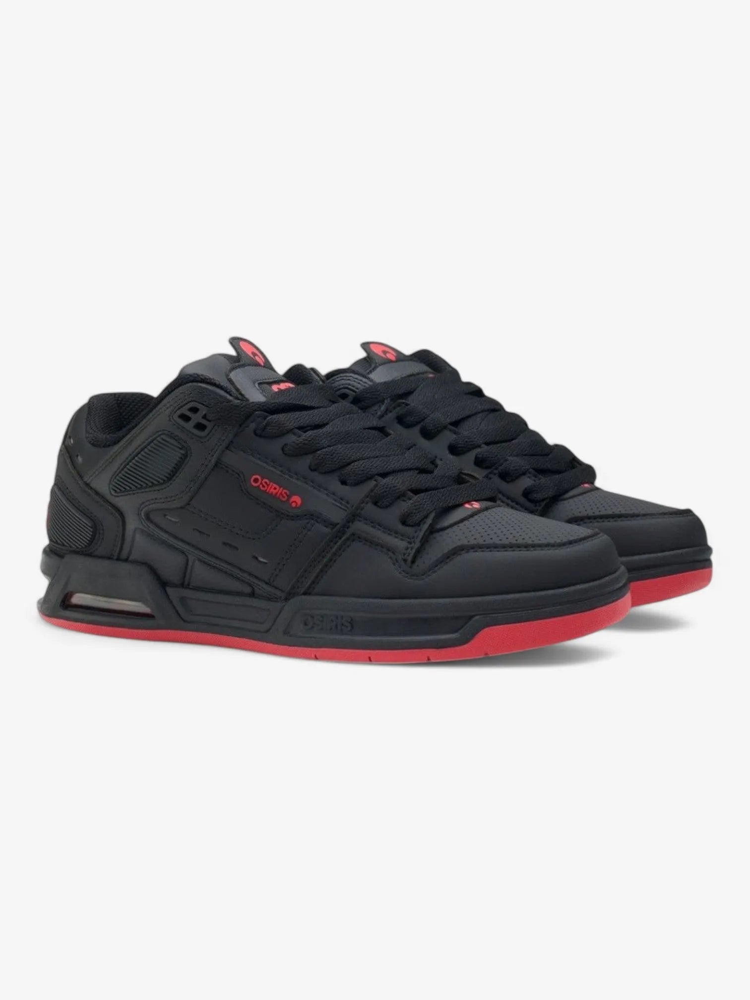 Osiris Peril Black Red Skate Shoes - High-Performance Sneakers for Men & Women - Perfect for Skateboarding, Streetwear & Casual Fashion