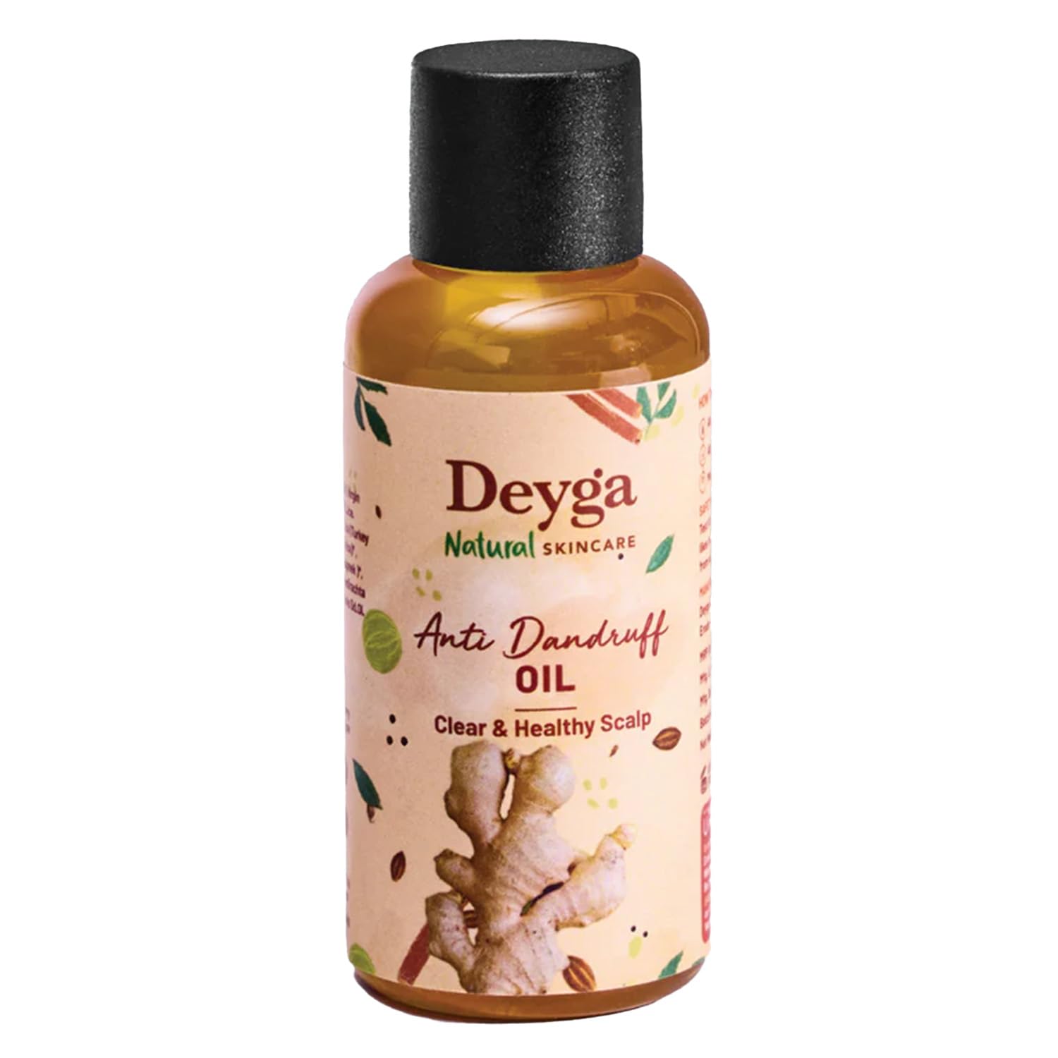 Deyga Anti Dandruff Hair Oil with Neem - Reduces Hair Fall & Soothes Scalp Itchiness - Natural Dandruff Treatment for Dry Scalp (50ml) - Perfect for Daily Hair Care & Scalp Health Maintenance