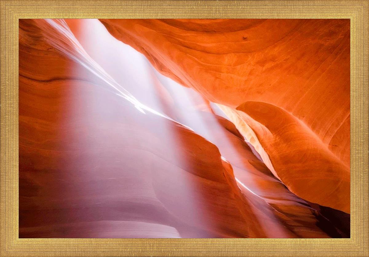 Stunning Antelope Canyon Light Shafts Wall Art - Natural Sunbeam Photography Print for Home & Office Decor - Perfect for Living Rooms, Bedrooms & Workspaces