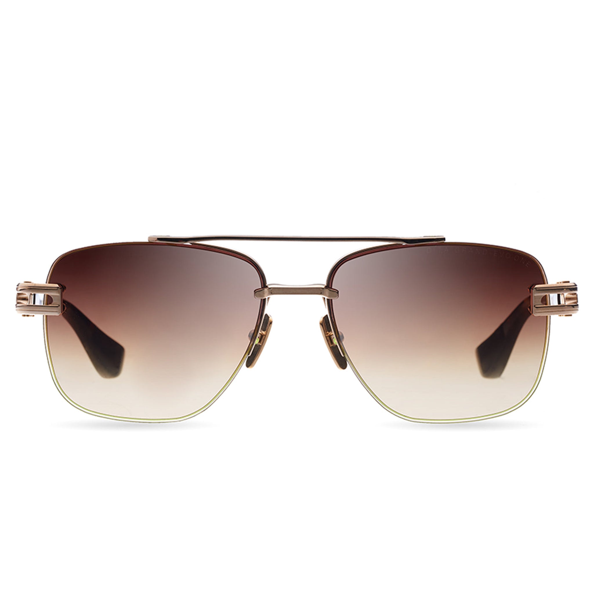 Dita Grand Evo One DTS138 A 02 White Gold Brown Sunglasses for Men & Women - Luxury Designer Shades for Driving, Beach & Outdoor Activities