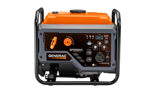 Generac 7128 GP3500iO 3500W Portable Inverter Generator - Open Frame, 50 ST/CSA Certified - Ideal for Camping, RV Trips & Emergency Power Backup