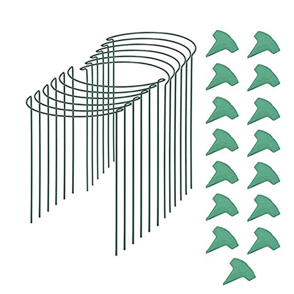 Ring Holder for Gardening - Durable Plant Support Tool with Faux Leaf Garland for Outdoor Patio, Lawn & Garden Decor | Perfect for Hanging Plants, Flowers & Garden Accessories