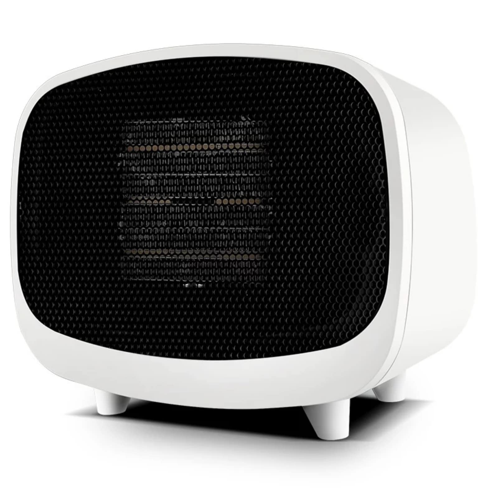 BMDHA 900W Portable Space Heater - Low Energy Consumption & Silent Fan Heater for Home, Office, Bedroom - 2 Speed Settings & Instant Heat - White - Perfect for Winter Warmth & Small Room Heating