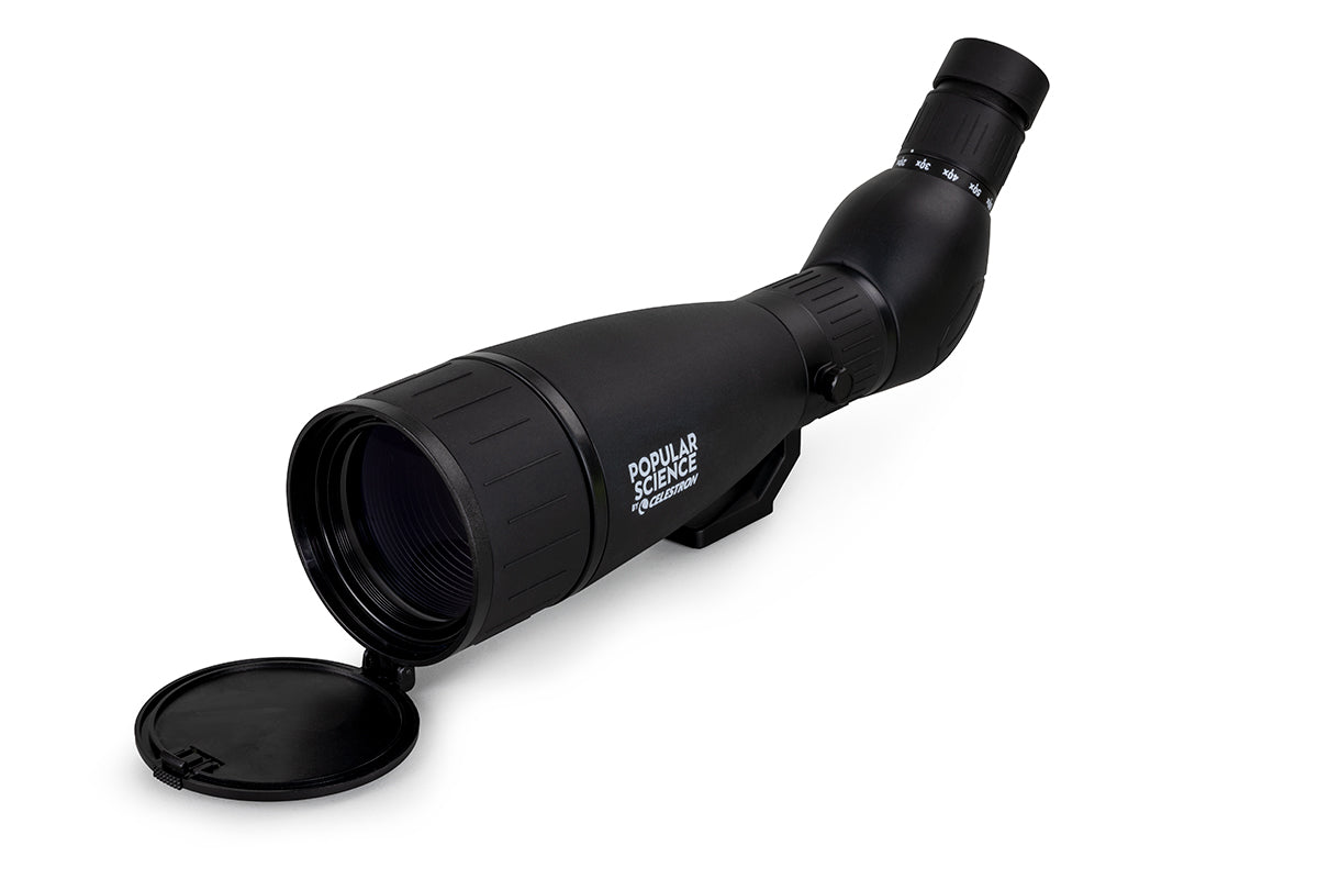 Celestron LandScout 20-60x80mm Angled Zoom Spotting Scope with Smartphone Adapter & Bluetooth Remote - High-Powered Telescope for Bird Watching, Hunting, and Outdoor Observation - Perfect for Wildlife Enthusiasts and Nature Explorers
