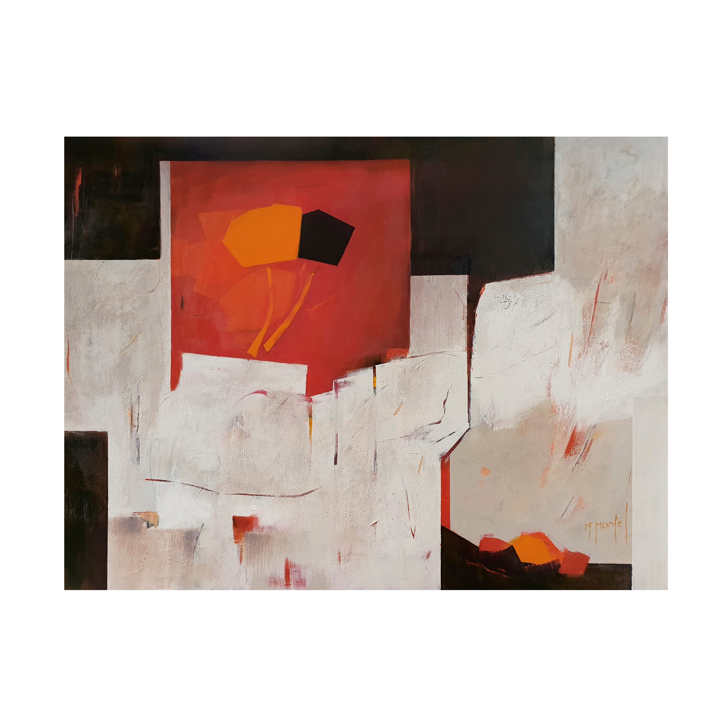 Trademark Fine Art 'Forever' Canvas Wall Art by Fanou Montel - Perfect for Living Room, Bedroom & Office Decor
