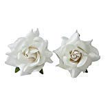 SIYAA Rose Flower Juda Hair Pins for Women - 2 Piece Set - Elegant Hair Accessories for Weddings, Parties & Special Occasions