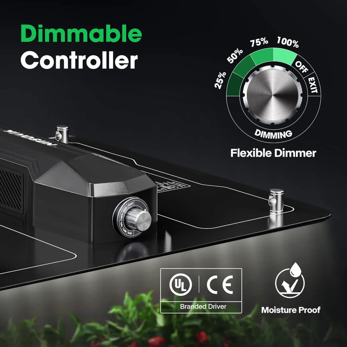 Vivosun VS1000 Full Spectrum LED Grow Light for Indoor Plants - High Efficiency Plant Growing Lamp with Veg & Bloom Modes, Ideal for Hydroponics, Greenhouse, and Home Gardening
