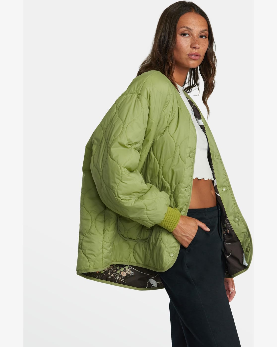 RVCA Women's Insulated Winter Jacket - Waterproof Windproof Warm Coat for Outdoor Activities, Hiking & Camping